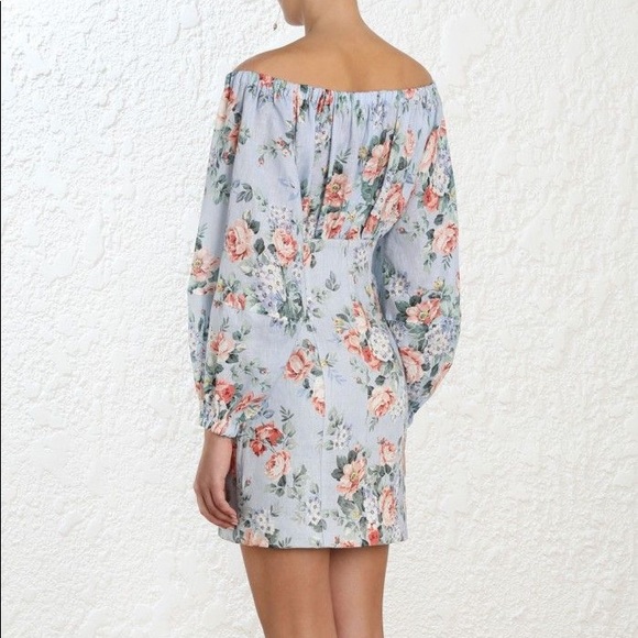 Zimmermann Bowie Off the Shoulder Dress - Picture 4 of 16